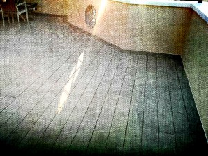 Tarima para exterior realizada en terraza